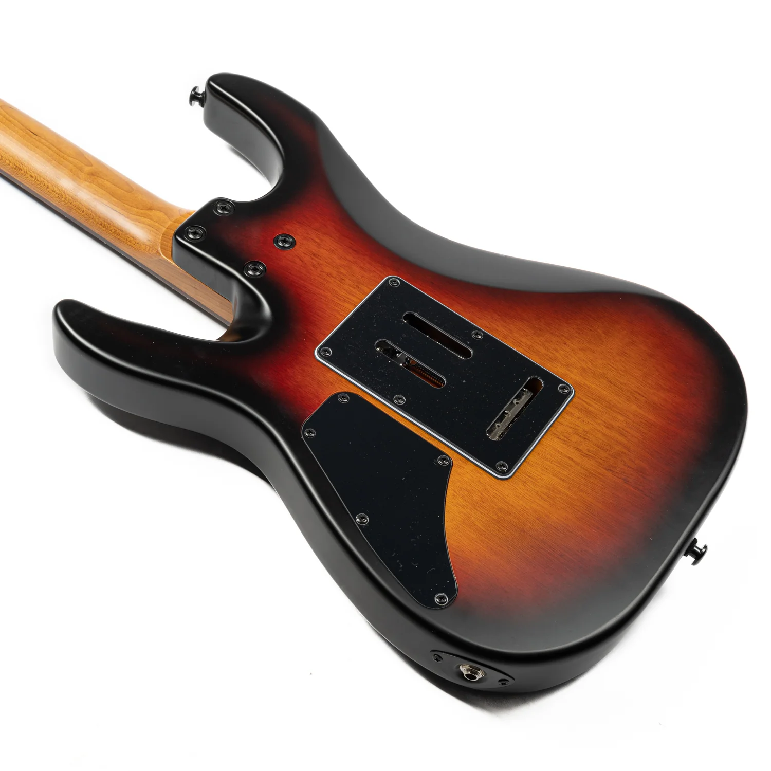 Eart Guitars, NK-1980, Floydrose Special Bridge, Roasted Book-match Mahogany Body Electric Guitar - Image 7