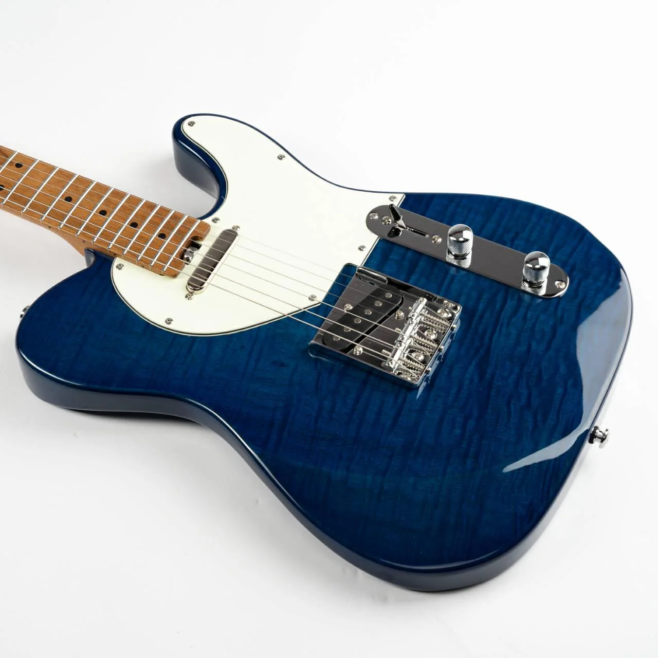 Eart Guitars, NK-C1(N), T Model Single Coil Pickups, 3-saddle Bridge Electric Guitar, Blue - Image 6