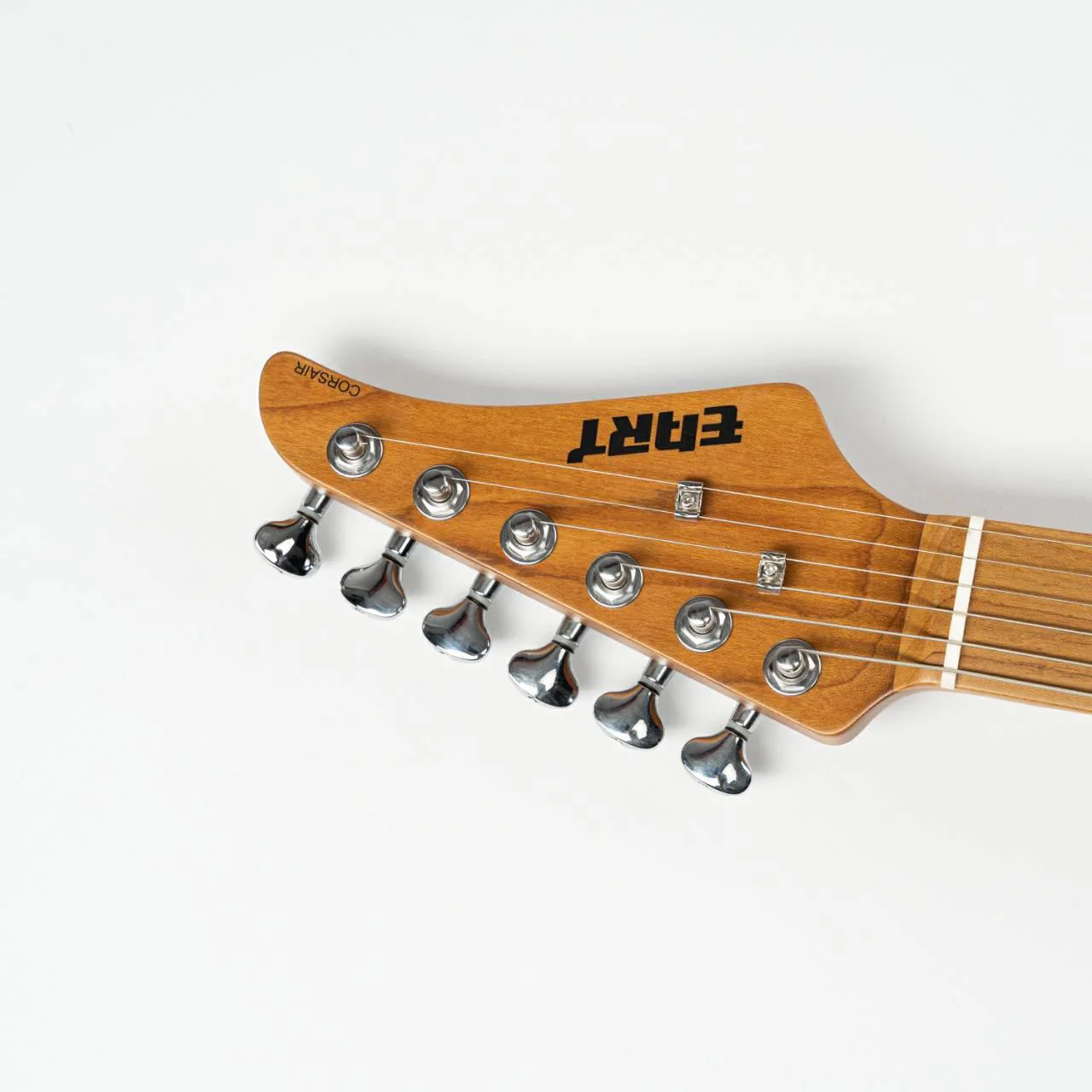 Eart Guitars, NK-C1(N), Single Coil Pickups, 3-saddle Bridge Electric Guitar, Brown - Image 3