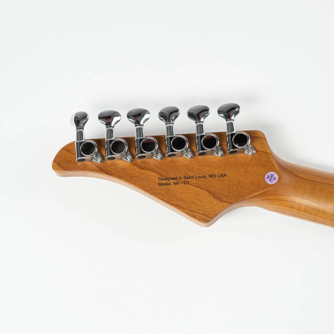 Eart Guitars, NK-C1(N), Single Coil Pickups, 3-saddle Bridge Electric Guitar, Brown - Image 4