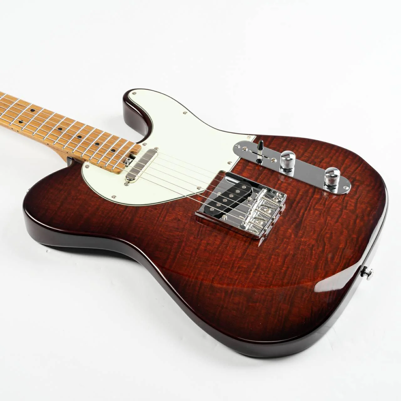 Eart Guitars, NK-C1(N), Single Coil Pickups, 3-saddle Bridge Electric Guitar, Brown - Image 6