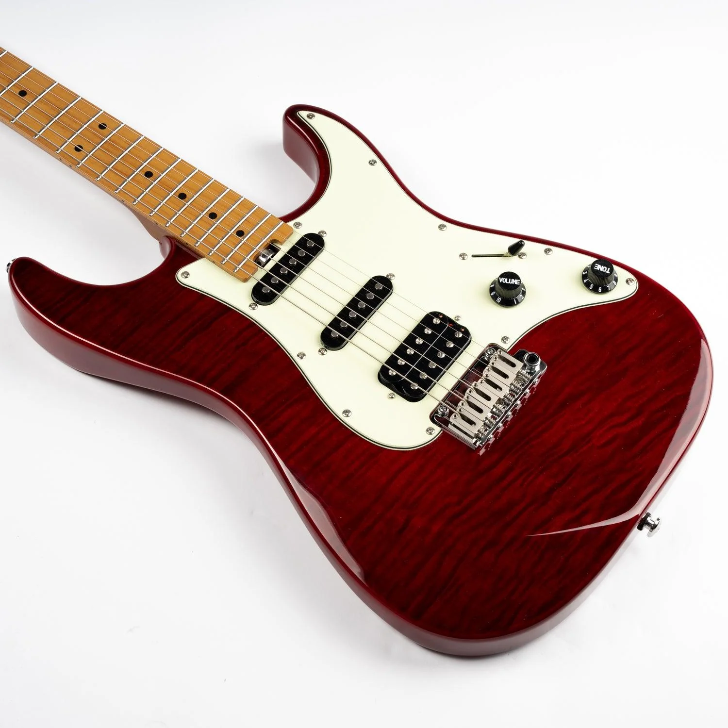 Eart Guitars, NK-C3N, 2-Point Synchronized Tremolo bRIDGE Electric Guitar, Red - Image 6