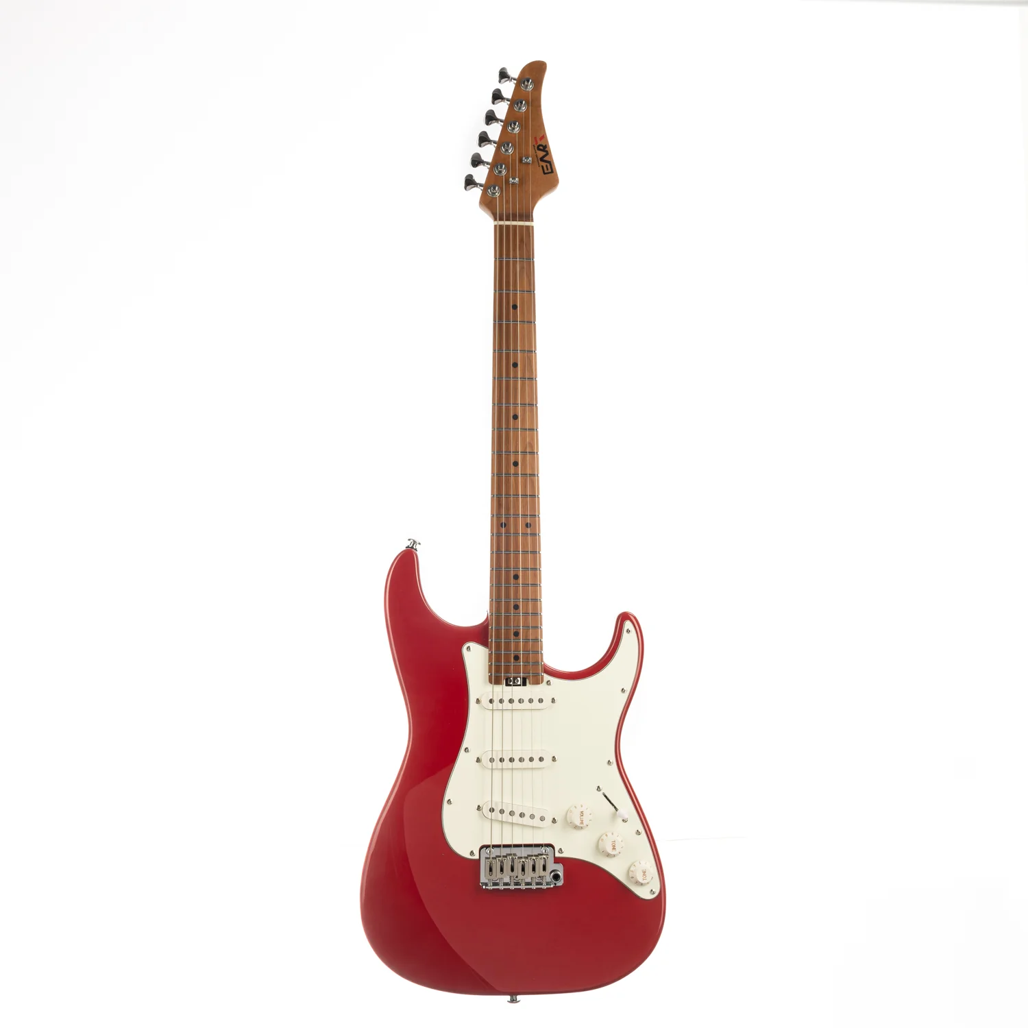 Eart Guitars, NK-VS60, 2-Point Synchronized Tremolo Bridge Alnico V Pickups Classic Electric Guitars, Red