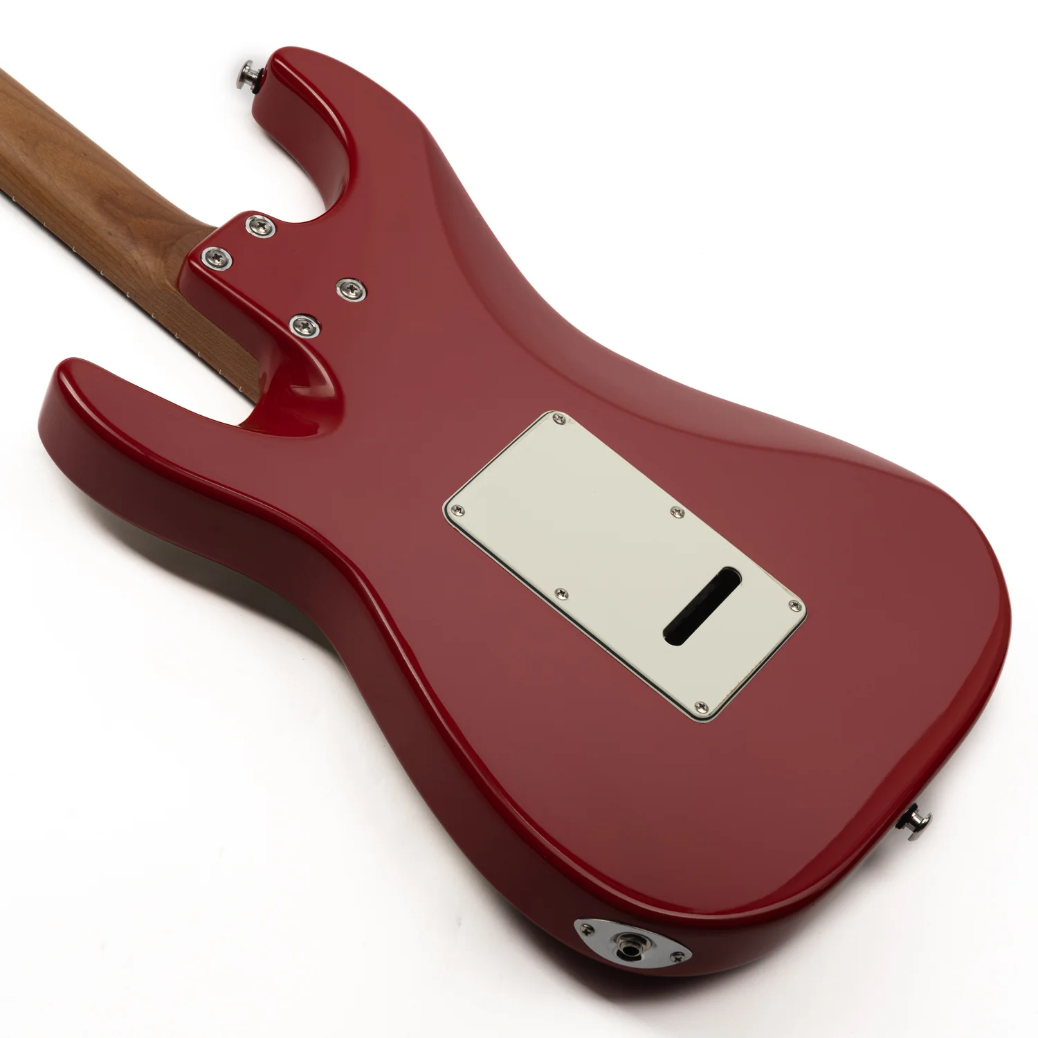 Eart Guitars, NK-VS60, 2-Point Synchronized Tremolo Bridge Alnico V Pickups Classic Electric Guitars, Red - Image 4