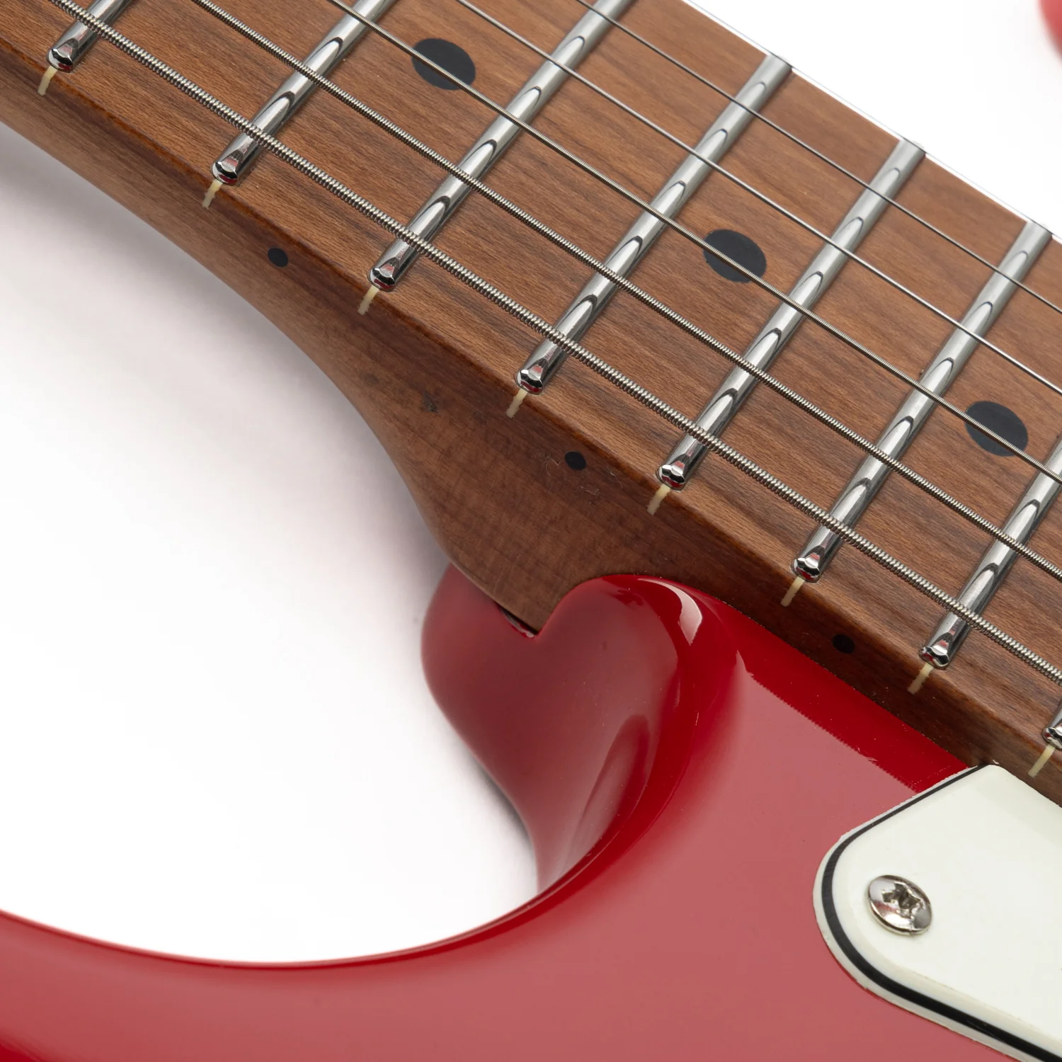 Eart Guitars, NK-VS60, 2-Point Synchronized Tremolo Bridge Alnico V Pickups Classic Electric Guitars, Red - Image 7