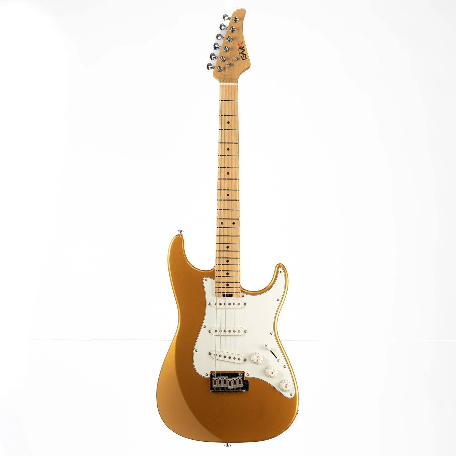 Eart Guitars, NK-VS60, 2-Point Synchronized Tremolo Bridge Alnico V Pickups Classic Electric Guitars, Gold