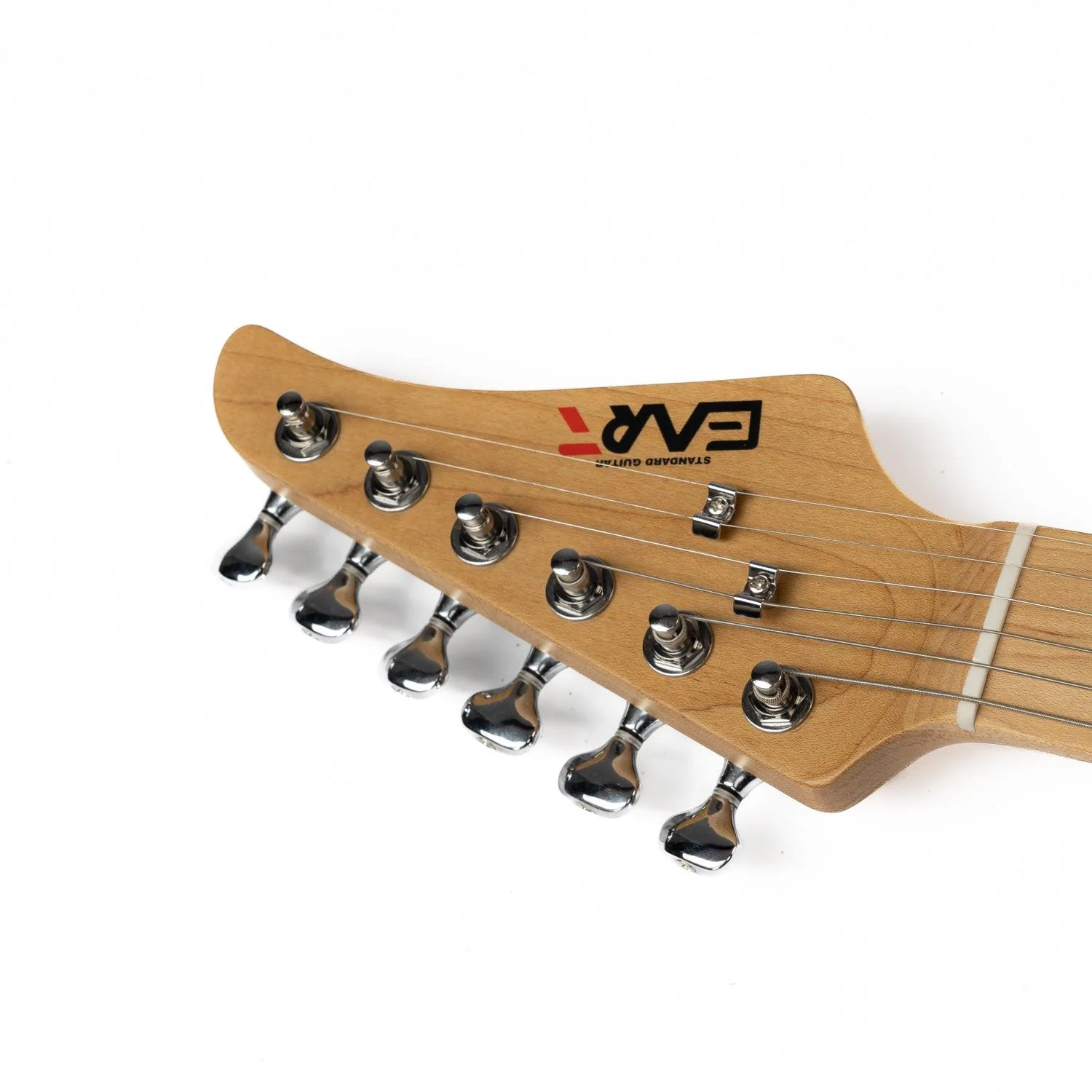 Eart Guitars, NK-VS60, 2-Point Synchronized Tremolo Bridge Alnico V Pickups Classic Electric Guitars, Gold - Image 3