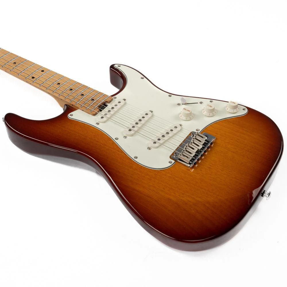Eart Guitars, NK-VS60, Alnico V Pickups Classic Electric Guitars, Honey burst - Image 5
