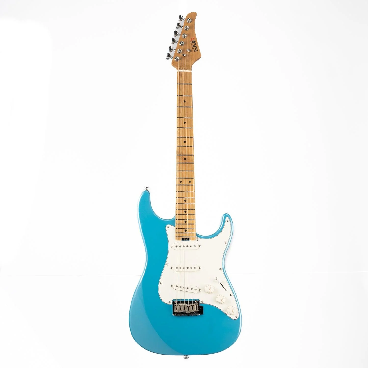 Eart Guitars, NK-VS60, 2-Point Synchronized Tremolo Bridge Alnico V Pickups Classic Electric Guitars, Pearl blue
