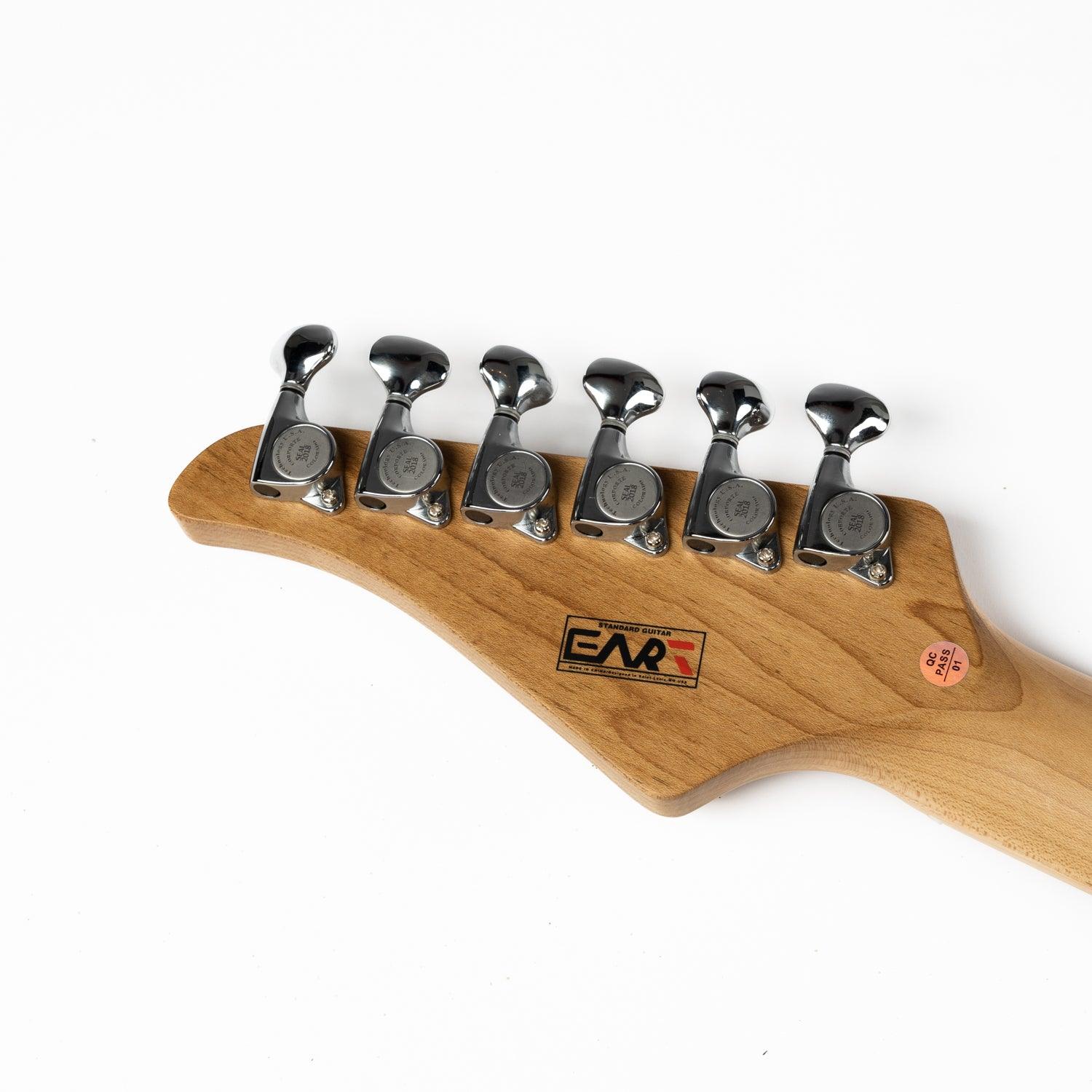 Eart Guitars, NK-VS60, 2-Point Synchronized Tremolo Bridge Alnico V Pickups Classic Electric Guitars, Pearl green - Image 4