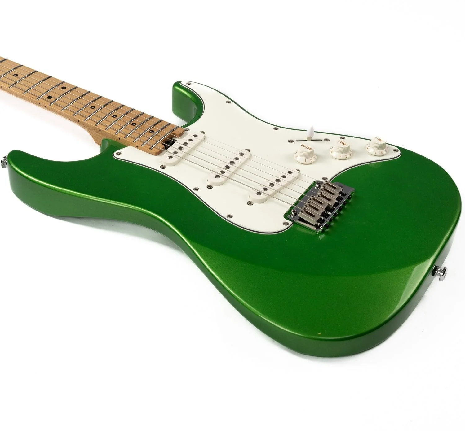 Eart Guitars, NK-VS60, 2-Point Synchronized Tremolo Bridge Alnico V Pickups Classic Electric Guitars, Pearl green - Image 5