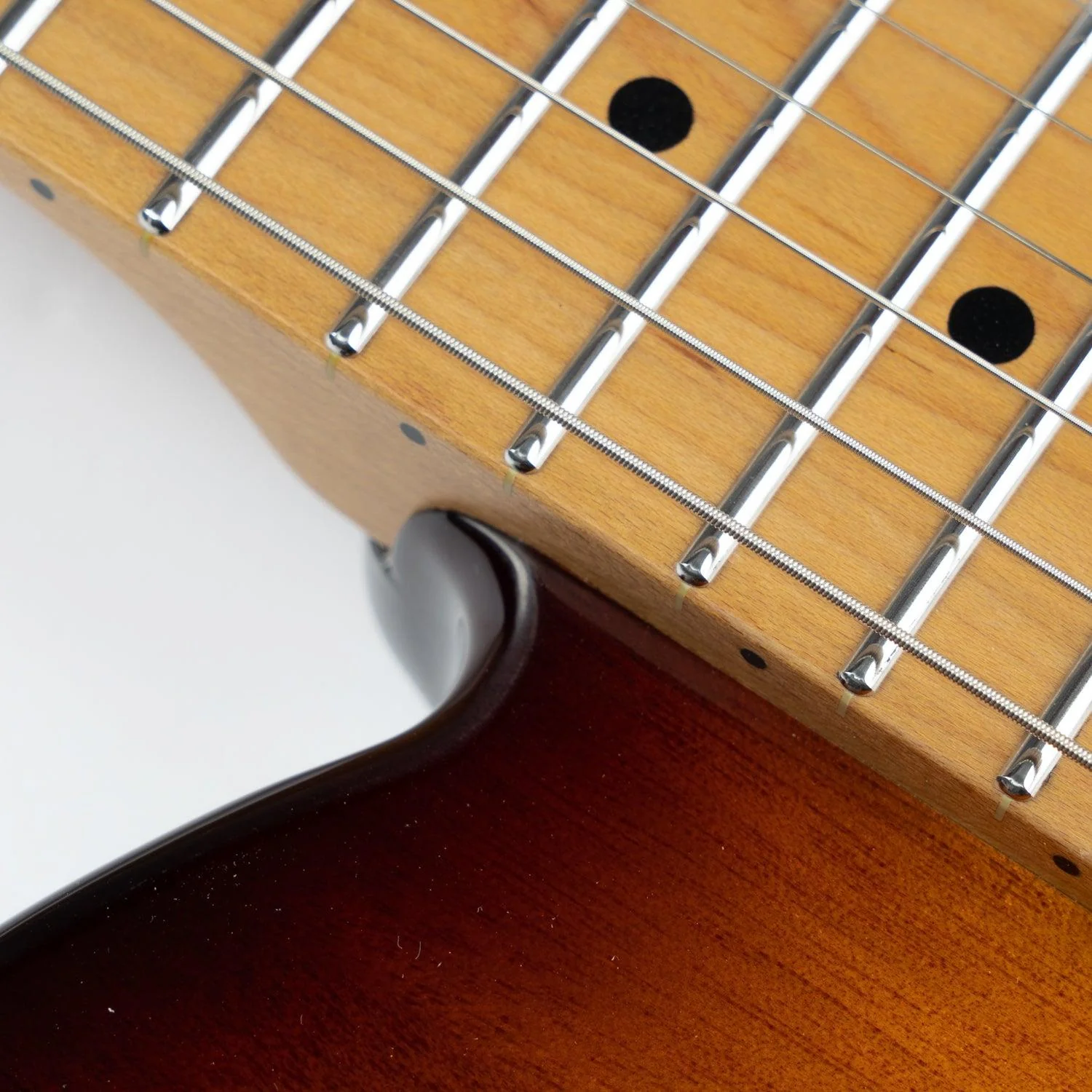 Eart Guitars, TL-380 Solid Body Electric Guitars, Tremolo Humbucker Pickups, Honey Burst - Image 5