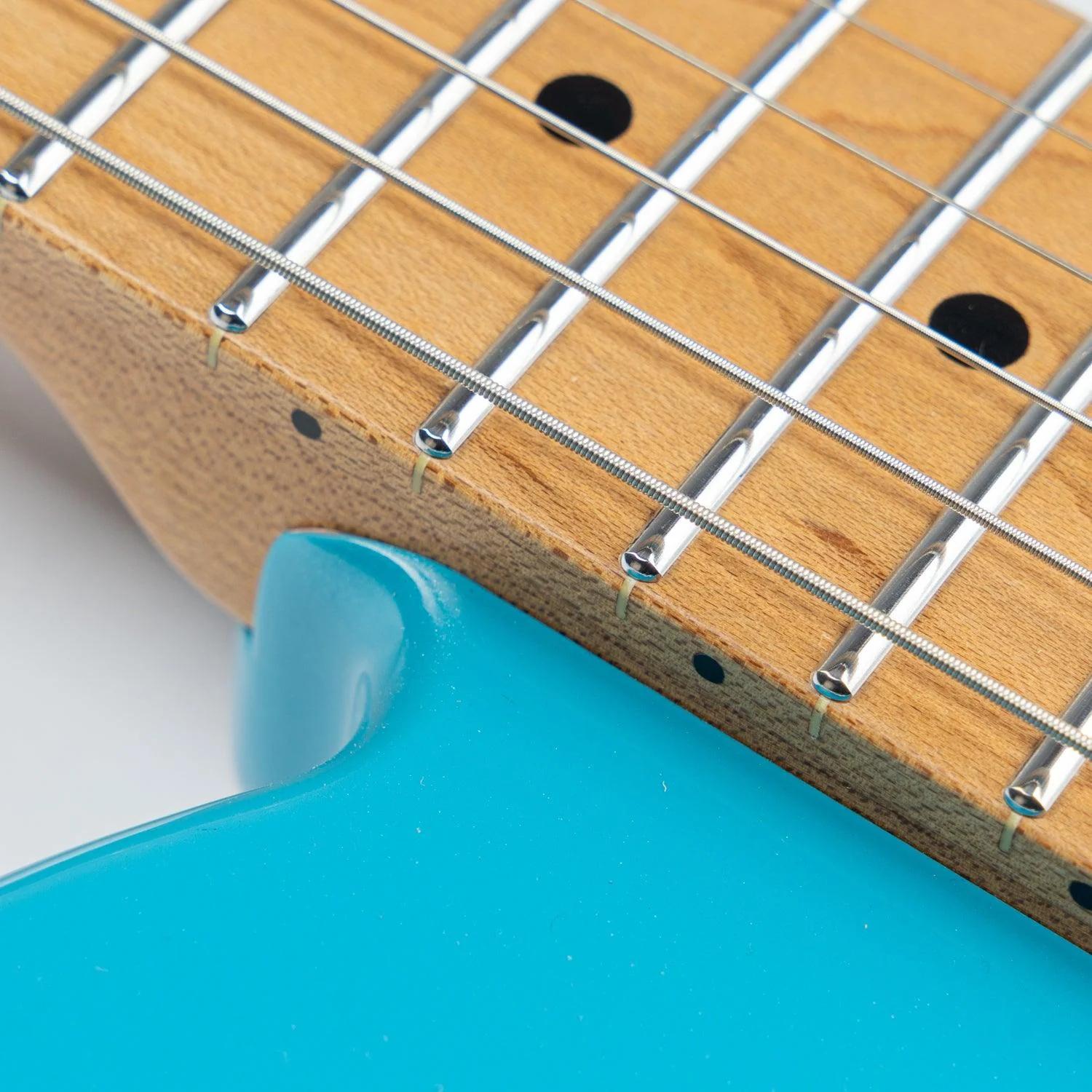 Eart Guitars, TL-380 Solid Body Modern Style Tremolo Humbucker Pickups Electric Guitars, Pearl Blue - Image 5