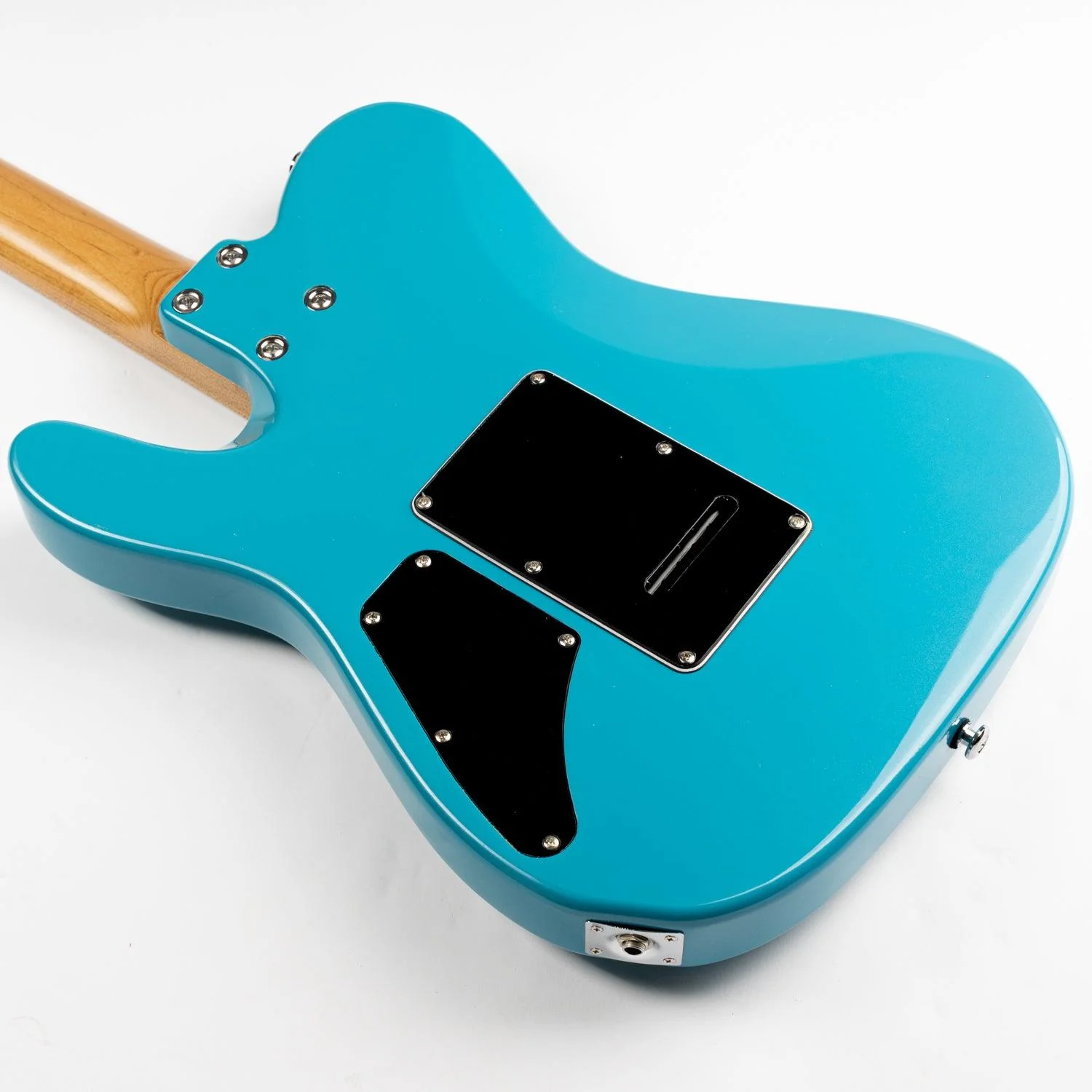 Eart Guitars, TL-380 Solid Body Modern Style Tremolo Humbucker Pickups Electric Guitars, Pearl Blue - Image 7