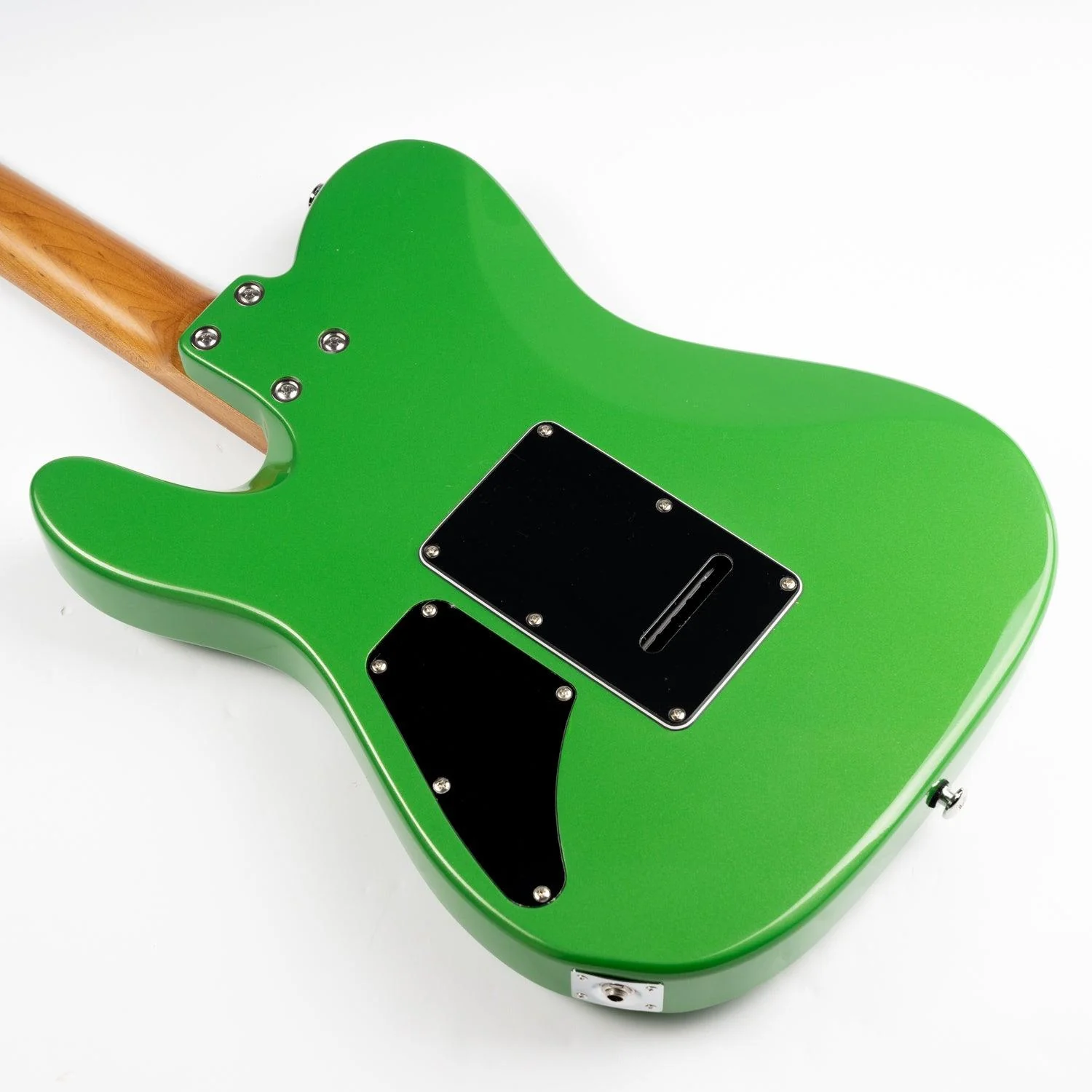 Eart Guitars, TL-380 Full Solid Humbucker Pickups Electric Guitar, Roasted Bookmatch Mahogany Body, Pearl Green - Image 7