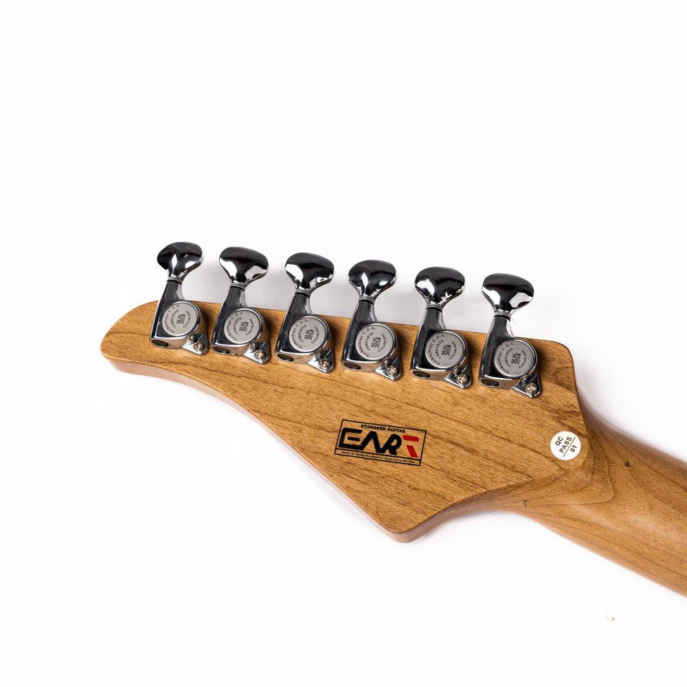 Eart Guitars, TL-380 Full Electric Guitar, 2-Point Synchronized Tremolo Bridge, Humbucker Pickups, Pearl Pink - Image 4