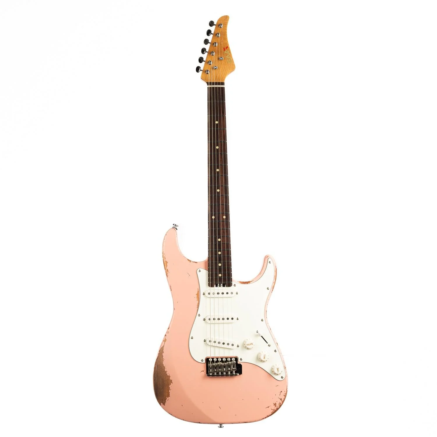 Eart Guitars, Vintage-VS60(M), 6 String Solid-Body Guitar-Full Size Relic Finish 6-Point Synchronized Tremolo Bridge Electric Guitar - Image 10
