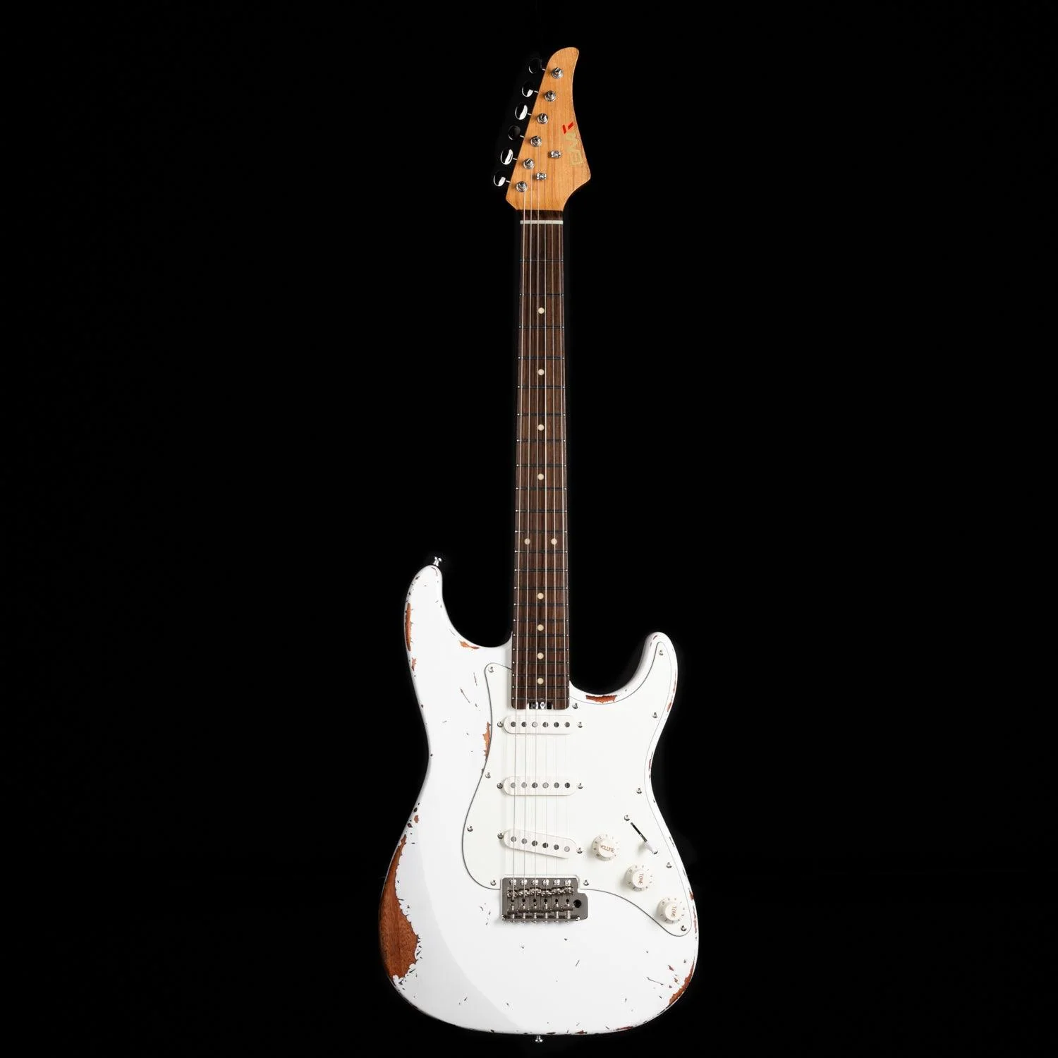 Eart Guitars, Vintage-VS60(M), 6 String Solid-Body Guitar-Full Size Relic Finish 6-Point Synchronized Tremolo Bridge Electric Guitar - Image 11