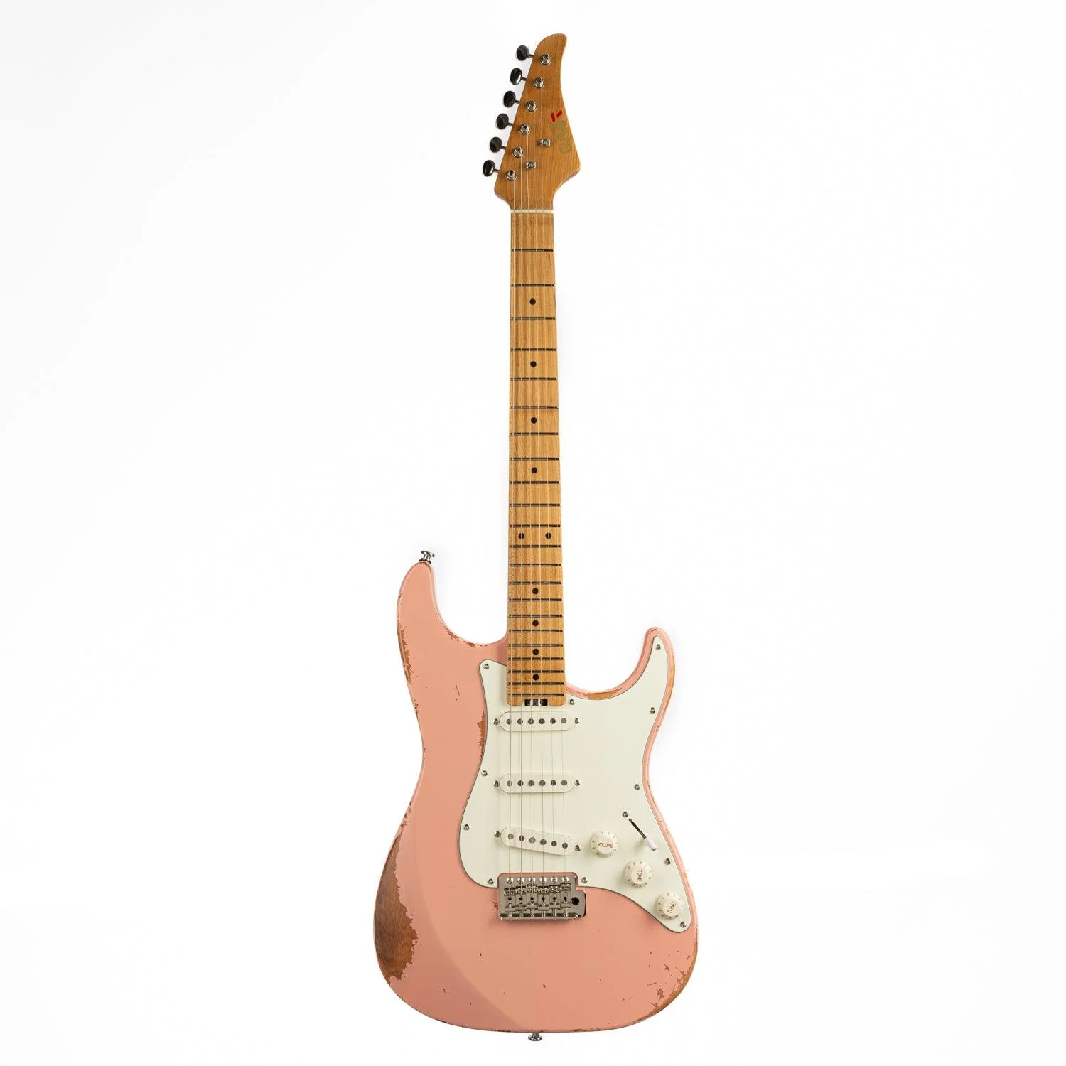 Eart Guitars, Vintage-VS60(M), 6 String Solid-Body Guitar-Full Size Relic Finish 6-Point Synchronized Tremolo Bridge Electric Guitar - Image 15