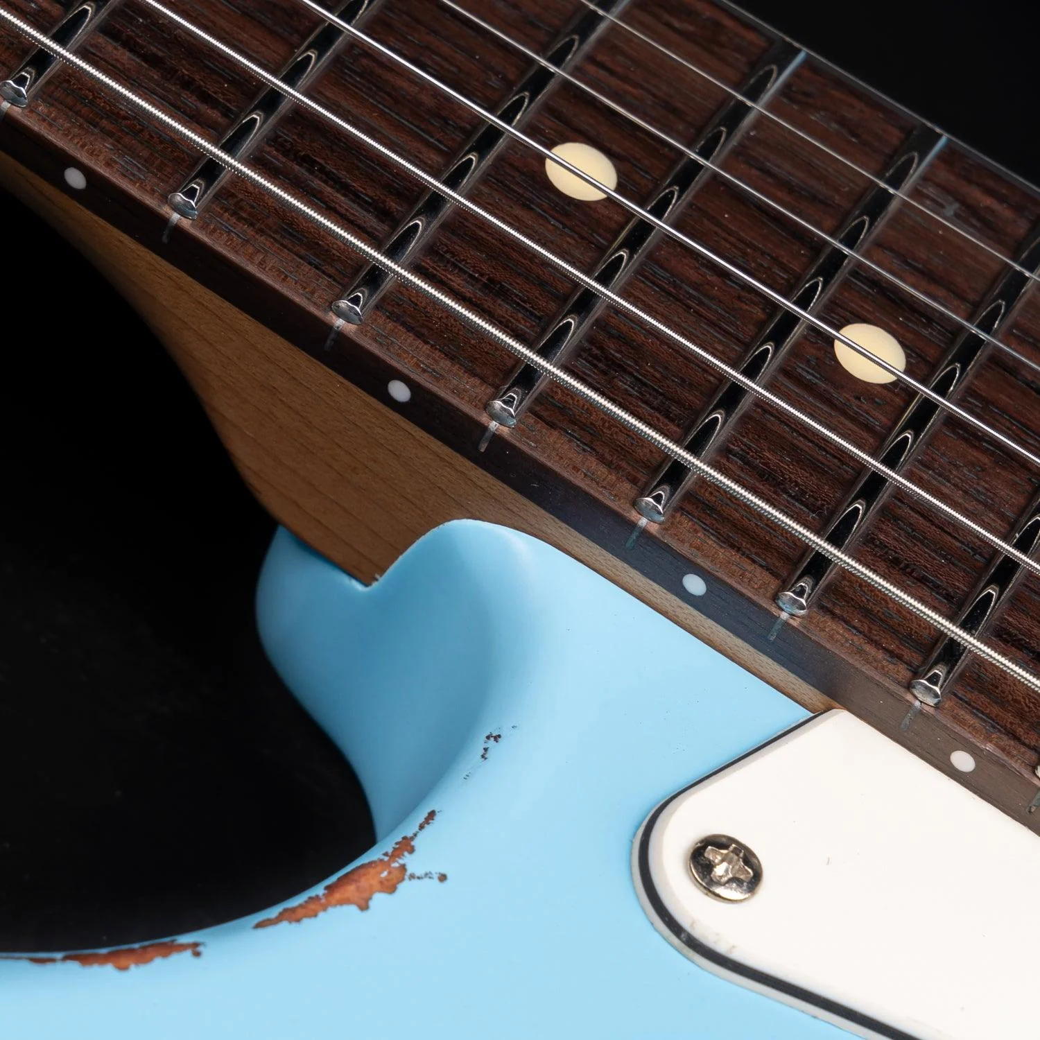 Eart Guitars, Vintage-VS60(M), 6 String Solid-Body Guitar-Full Size Relic Finish 6-Point Synchronized Tremolo Bridge Electric Guitar - Image 4
