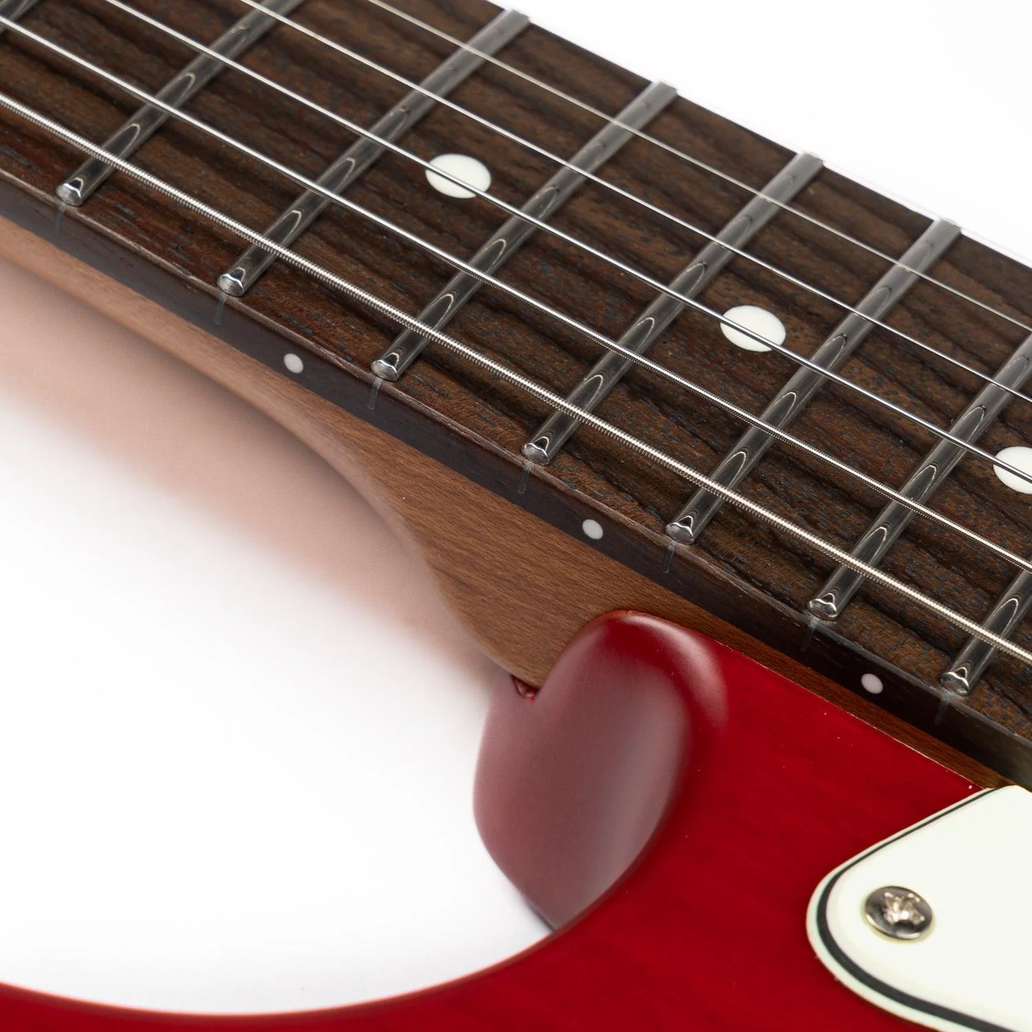 Eart Guitars, YMX-SG3, 6-Point Synchronized Tremolo SSS Vintage Style Electric Guitar, Red - Image 5