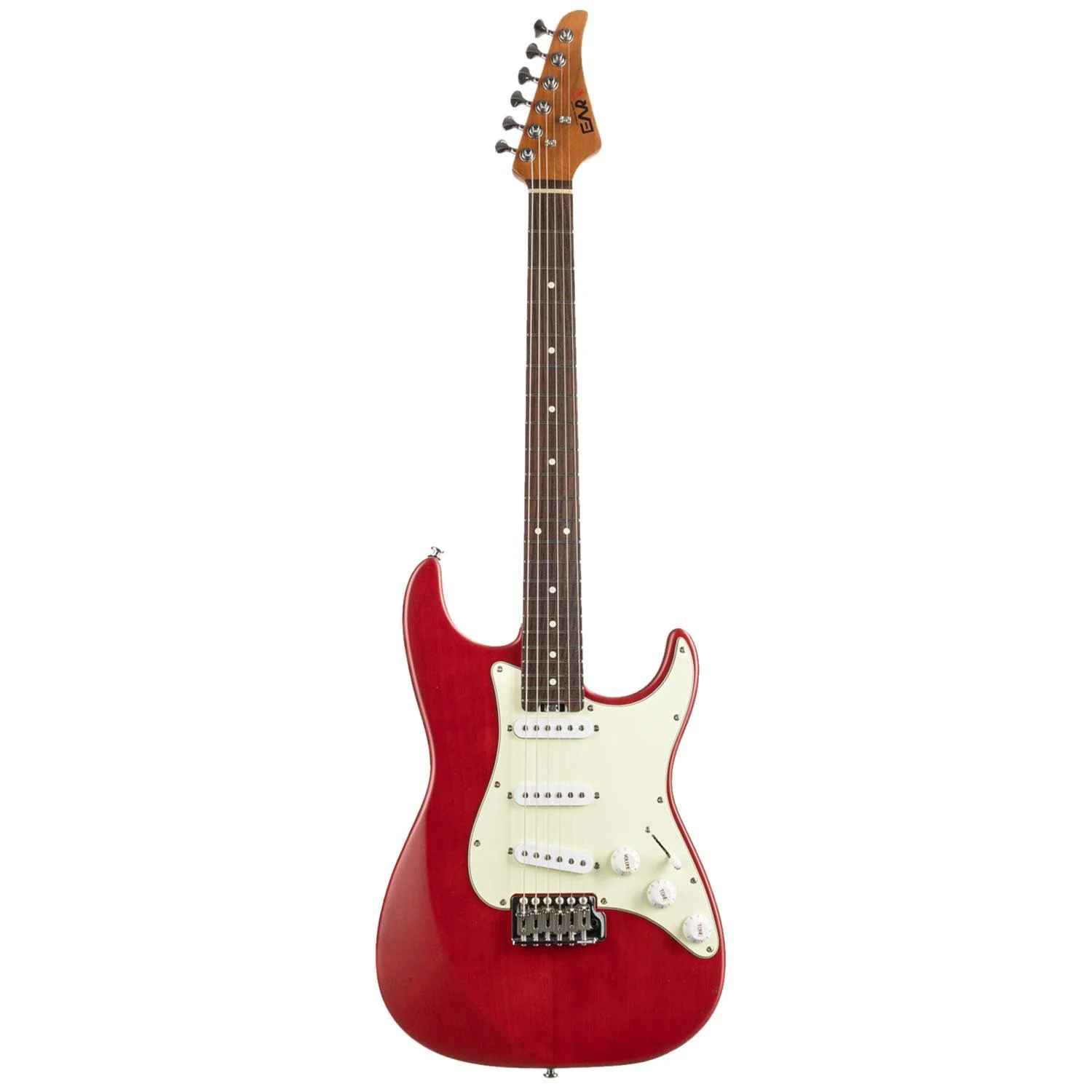 Eart Guitars, YMX-SG3, 6-Point Synchronized Tremolo SSS Vintage Style Electric Guitar, Red - Image 8