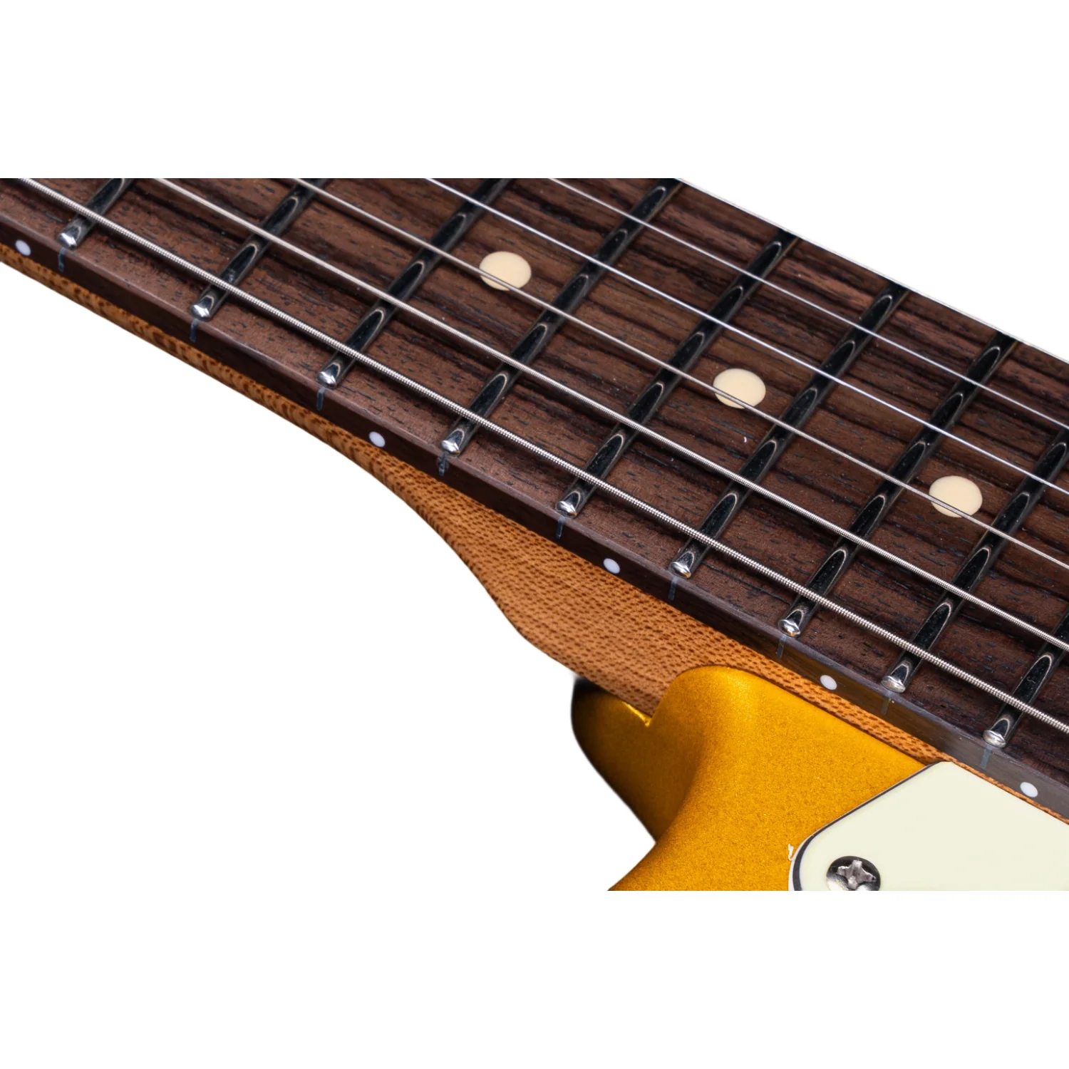 Eart Guitars, YMX-SG3, SSSVintage Style Electric Guitar, Gold - Image 4