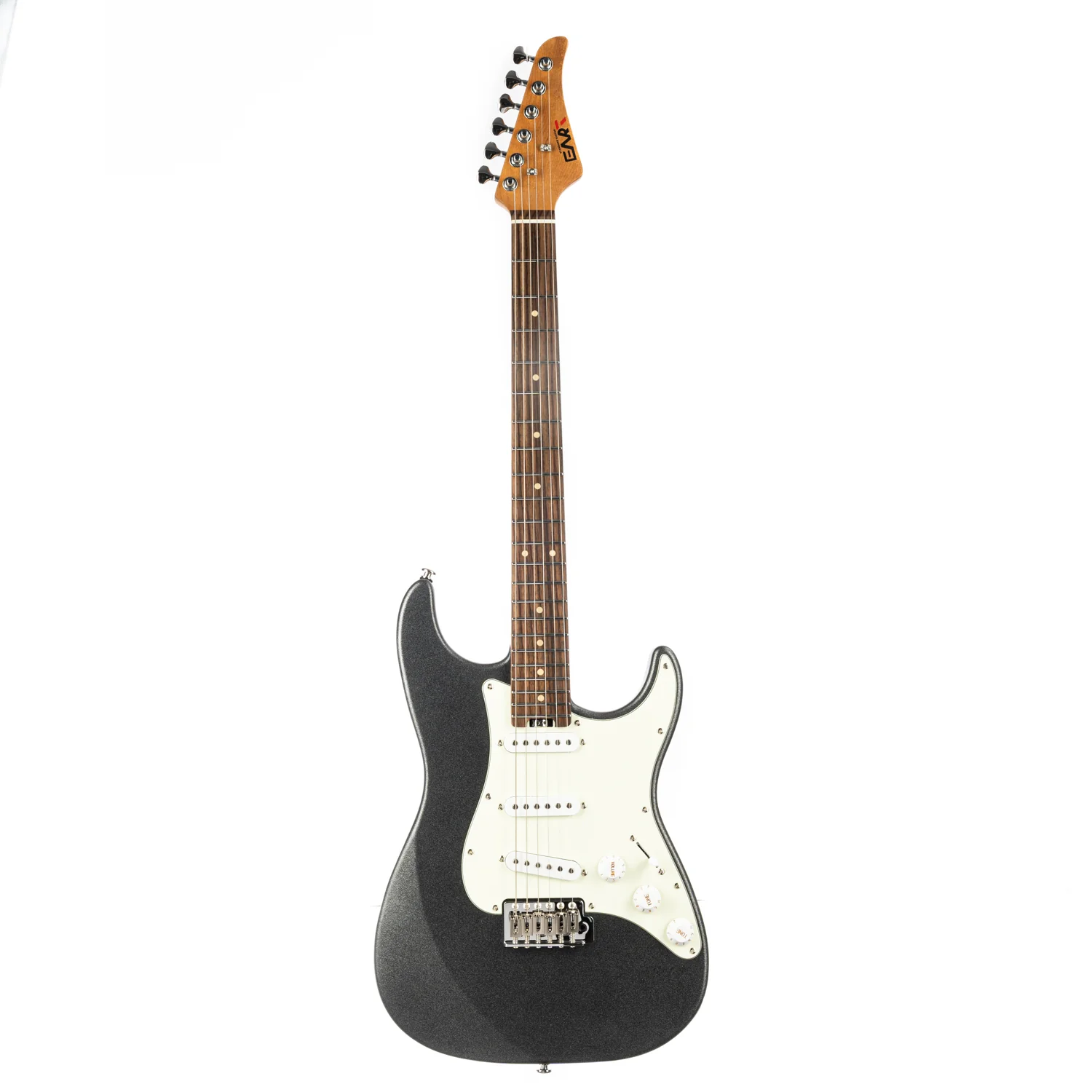 Eart Guitars, YMX-SG3, SSS Ceramic Single Coil Pickups Vintage Style Electric Guitar, Metal Black
