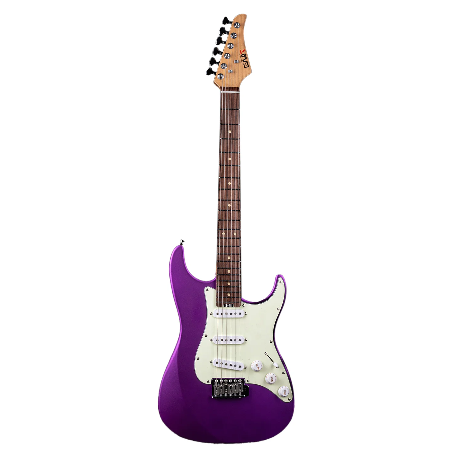 Eart Guitars, YMX-SG3, SSS Roasted Book-match Mahogany Body Vintage Style Electric Guitar, Pearl Purple