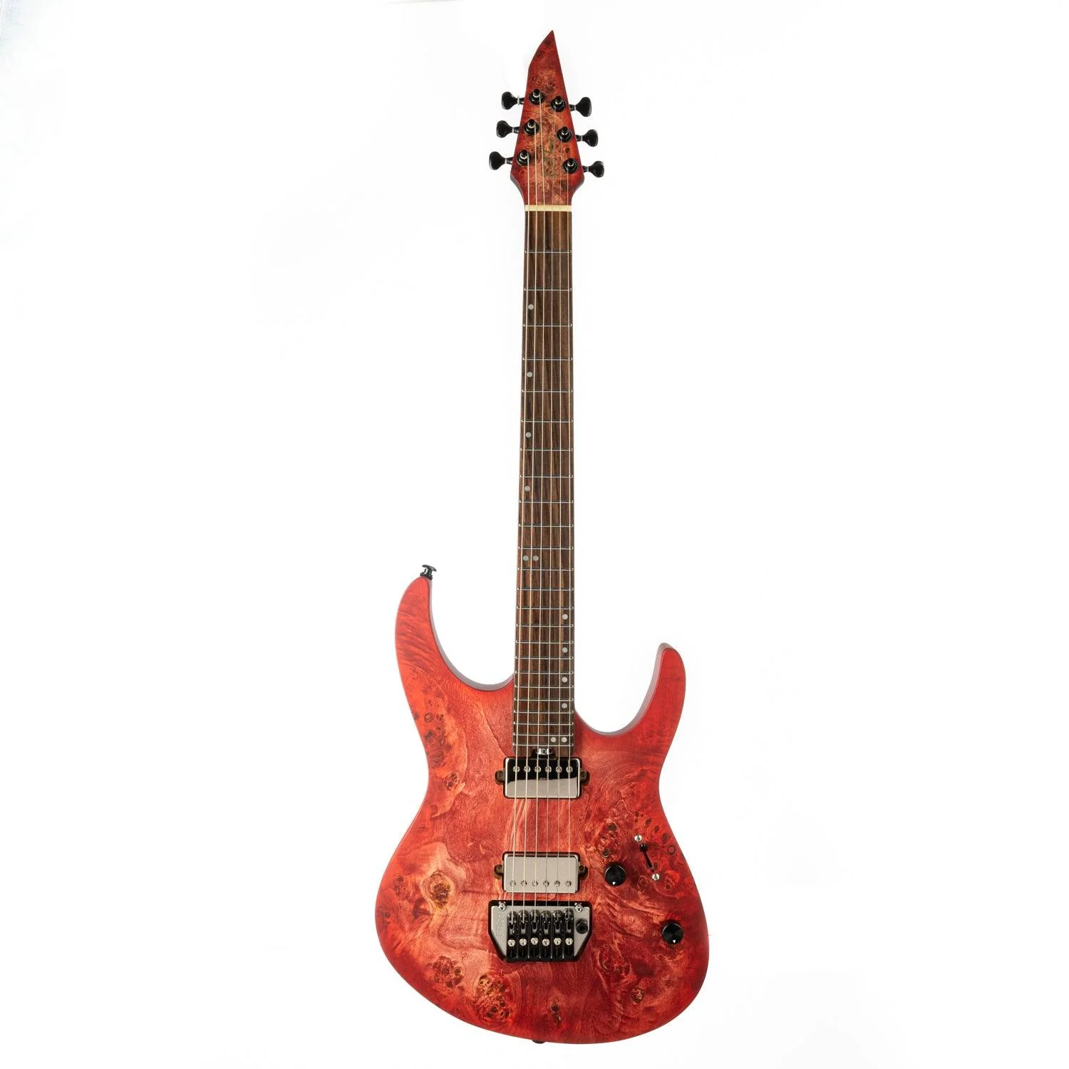 Eart Guitars, EXP-H6-ULTRA Humbucker Pickups, Tremolo Bridge, Metal Rock Right Handed 6 Strings Electric Guitars, Red Burst