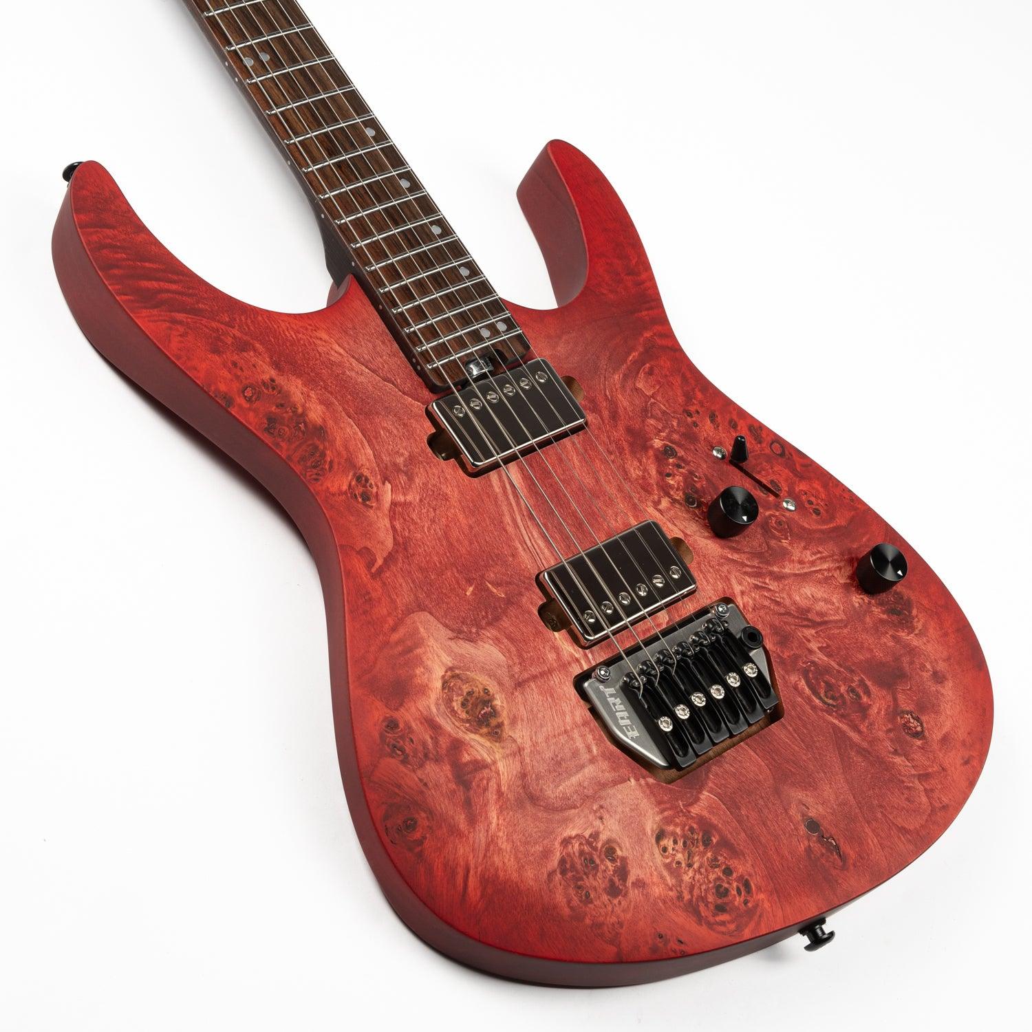 Eart Guitars, EXP-H6-ULTRA Humbucker Pickups, Tremolo Bridge, Metal Rock Right Handed 6 Strings Electric Guitars, Red Burst - Image 6