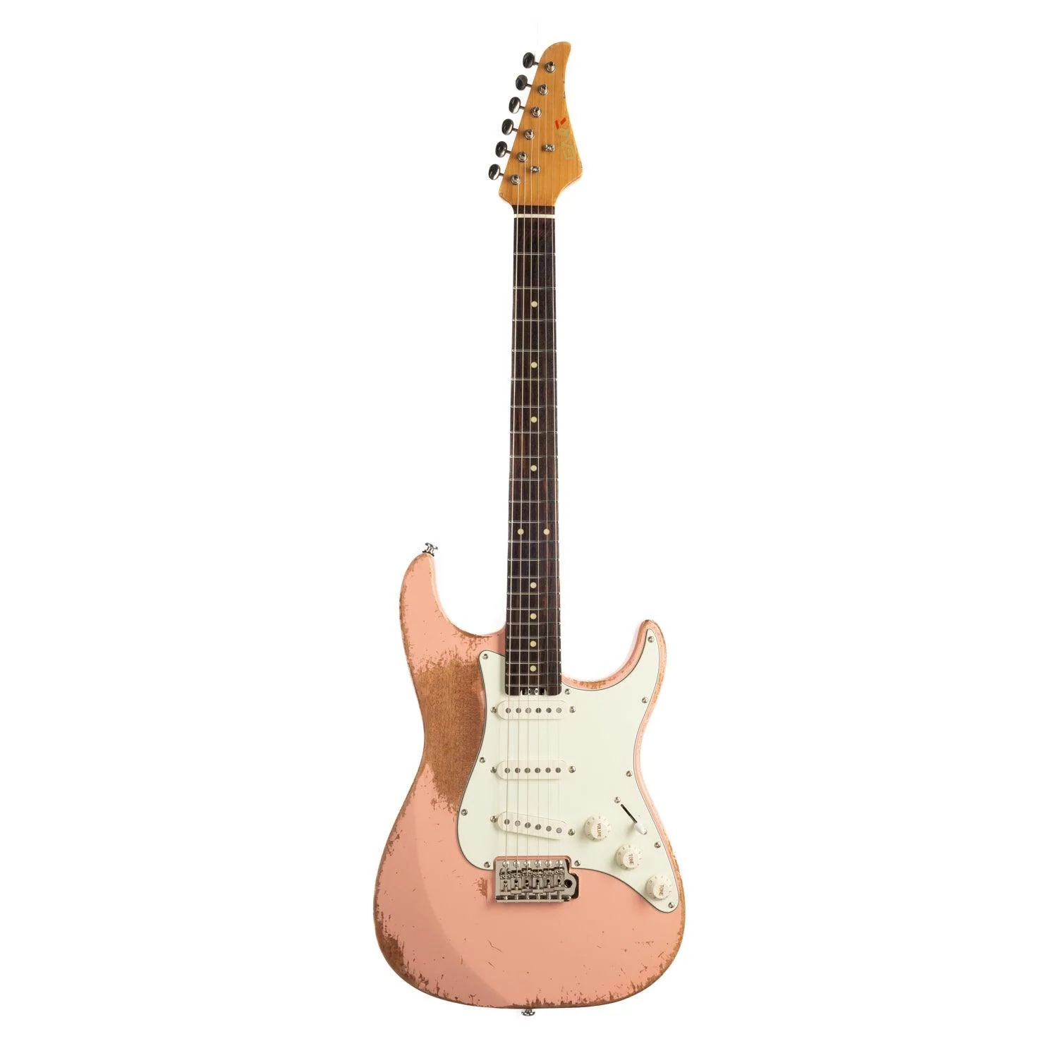 EART Guitars, Vintage-VS60H(M), Satin Heavy Relic Finish 6-Point Synchronized Tremolo Bridge Electric Guitar - Image 10