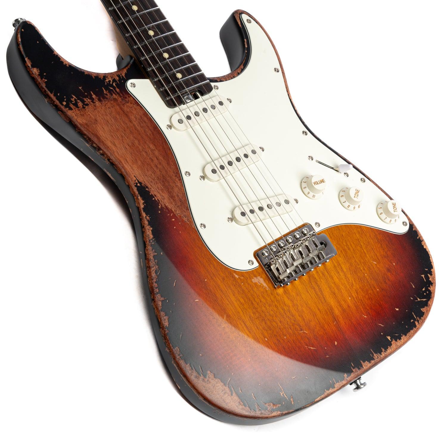 EART Guitars, Vintage-VS60H(M), Satin Heavy Relic Finish 6-Point Synchronized Tremolo Bridge Electric Guitar - Image 5
